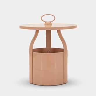 Les Tendances Mesa Auxiliar Revistero De Polipropileno Para Sal&oacute;n Iris - Rosa