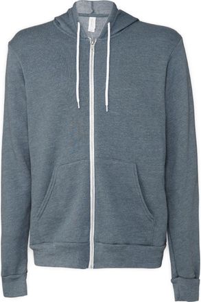 Bella + Canvas Canvas Unisex Zip-up Polycotton Fleece Hooded Sweatshirt / Hoodie