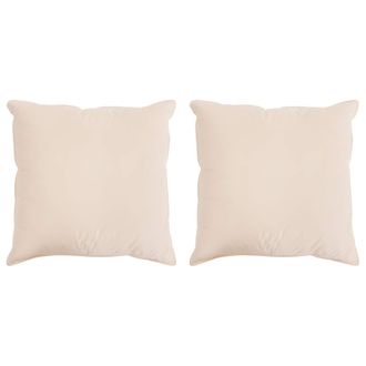vidaXL Almohada 2 Pcs Beige 40 X 40 Cm Fibra De Kapok Vidaxl