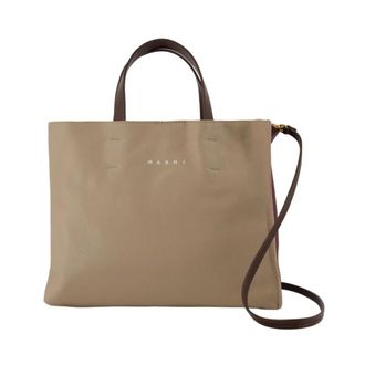 Marni Tote Bags, female, Beige, Size: ONE SIZE Museo Soft EW Shopper Bag