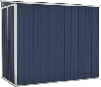 vidaXL Cobertizo De Jard&iacute;n De Pared Acero Galvanizado 118x194x178 Cm Vidaxl