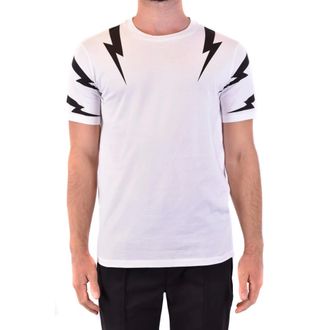 Neil Barrett Tops, Heren, Wit, S, T-shirt