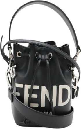 Fendi Pre-owned Vintage Bucket Bag - Dames - Vintage Tas - Zwart - ONE Size - Leer - Vintage