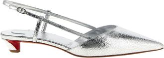 Christian Louboutin Miss Z Decollete Silver-Donna