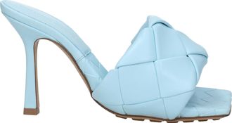 Bottega Veneta Sandali Donna Pelle Celeste/Pale Blue