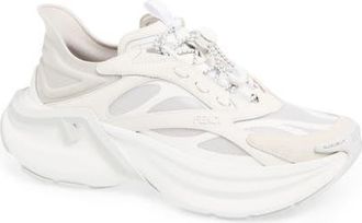 Fendi F-Light Mixed Media Sneaker in White at Nordstrom, Size 10.5Us
