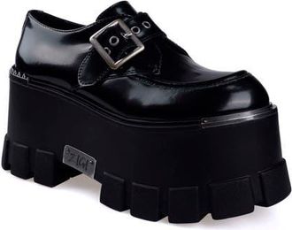 Zigi Soho Xiomara Platform Monk Strap Shoe in Black at Nordstrom, Size 6
