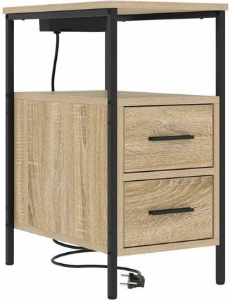 vidaXL Armario De Noche Con Caj&oacute;n Roble Sonoma 30 X 48 X 61 Cm Vidaxl