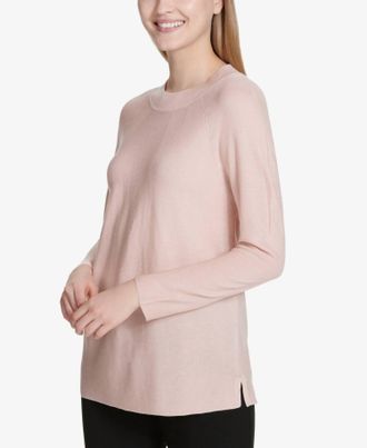 Calvin Klein Dolman Sleeve Sweater In Blush