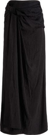 Bally asymmetric ruffled skirt - women - Fabric - 40 - Black