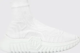 Philipp Plein Sneakers alte a calza in maglia con suola chunky
