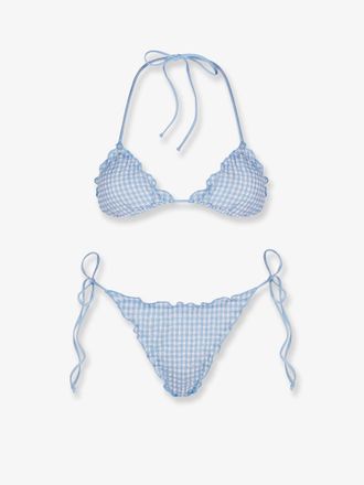 MC2 Saint Barth Bikini Sagitami in nylon con motivo vichy - MC2 SAINT BARTH - gender_Woman