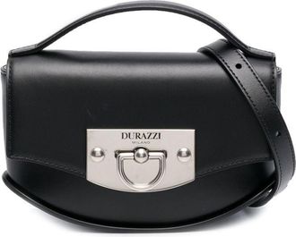 Durazzi Milano flip-lock leather shoulder bag - women - Calf Leather - One Size - Black
