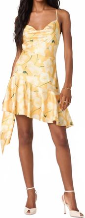 Astr Paloma Mini Dress In Tangerine Floral