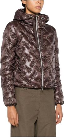 Herno Quilted Jacket - female - Herno - Winter Jackets - Brown - XL - Jackets