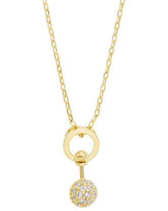 Savvy Cie Jewels CZ Dangle Necklace