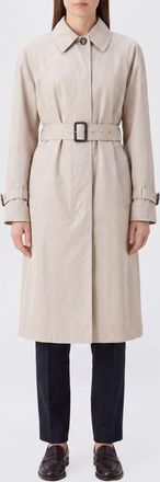 Max Mara S Max Mara Trench lungo monopetto in cotone con cintura regolabile