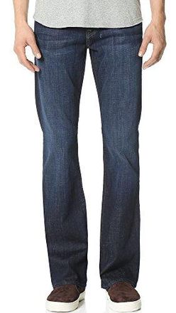 7 For All Mankind Mens Slimmy Tapered Straight Jean, Black, 40 from ... image.