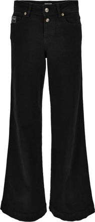 Versace Jeans Couture Jeans con placca logo - Nero