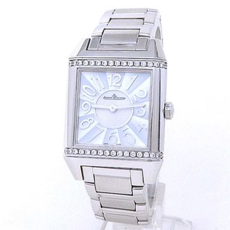 Jaeger-LeCoultre Pre-owned Jaeger LeCoultre Reverso Squadra Lady Quartz Diamond Ladies Watch Q7038193