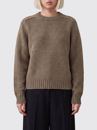 Khaite Long-Sleeved Pure Cotton Crew Neck Jumper