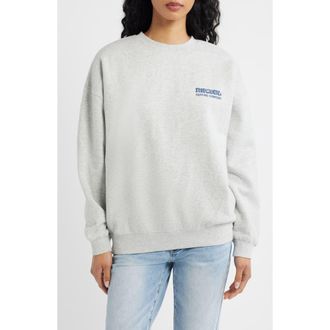 Rip Curl Surf Puff Logo Sweatshirt in Grey Marle/navy at Nordstrom, Size Xx-Small
