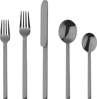 Mepra Stile By Pininfarina Flatware Set - 5 Pieces in Black Gold at Nordstrom