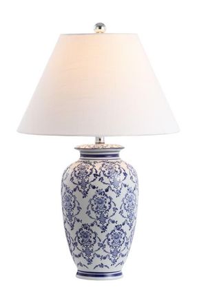 Jonathan Y Designs Juliana 26.25 Chinoiserie Ceramic LED Table Lamp, Blue/White at Nordstrom