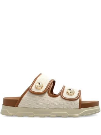 Furla leather sandals - Neutrals
