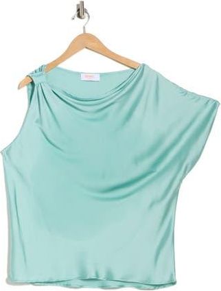 Renee C Asymmetric Satin Top in Seafoam at Nordstrom Rack, Size 3 X