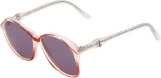 Saint Laurent Pre-owned Acetate sunglasses - Dames - Vintage Accessoires - Oranje - ONE Size - Vintage