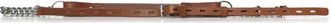 Hed Mayner Leren riem met schakelketting - Heren - Accessoires - Bruin - Maat: ONE Size Leer