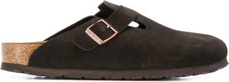 Birkenstock Boston SFB Mocca, pelle scamosciata