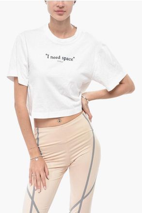 Off-white Crewneck T-Shirt I NEED SPACE With Raised Print size Xs