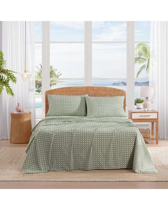 Tommy Bahama Trellis Texture Cotton Percale Sheet Set