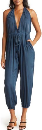 Boho Me Halter Jumpsuit in Blue at Nordstrom Rack, Size X-Small
