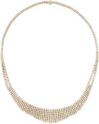 Anita Ko 18kt yellow gold Selene diamond necklace - women - 18kt Yellow Gold/Diamond - One Size