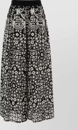 Max Mara palanca cotton skirt high waist midi