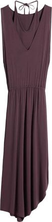Christophe Lemaire Double Layer Drape Dress - Dames - Casual kleedjes - Paars - S - Kleedjes
