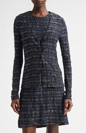 Missoni Metallic & Sequin Cardigan in Blue Tones at Nordstrom, Size 10 Us