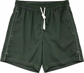 Fedeli Mens Madeira Airstop Swim Shorts Trunks In Dark Green