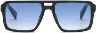 Philipp Plein Sunglasses Plein Essential Men in Black/lightblue at Nordstrom, Size +0.00