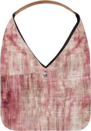 Generic Pink Vintage Mottled Pattern Reusable Lightweight Grocery Bags - Foldable Into Compact Pouch, Washable & Sturdy, Multipurpose for Shopping and Travel