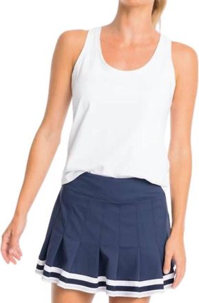 Southern Tide Malia Racerback Tank Top In White