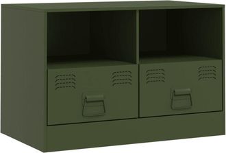 vidaXL Tv Cabinet Olive Green 67x39x44 cm Steel Vidaxl