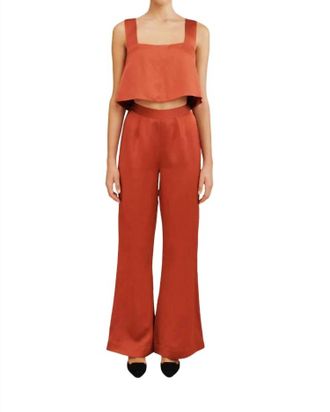Poss&eacute; Tia Trouser In Redwood
