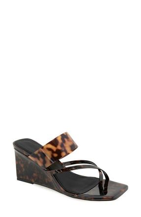 Rebecca Minkoff Danica Wedge Slide Sandal in Tortoise at Nordstrom, Size 8.5
