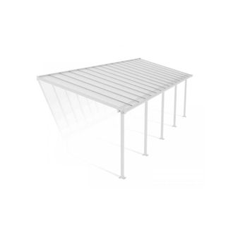 Palram Patio Cover Olympia 3 x 9.15 Clear - L924 x W300 x H305 cm - White
