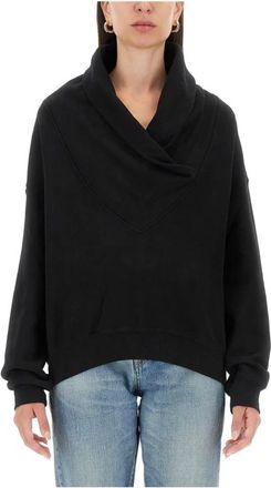 Saint Laurent Hoodies & sweatvesten, Dames, Zwart, M, Sweatshirts