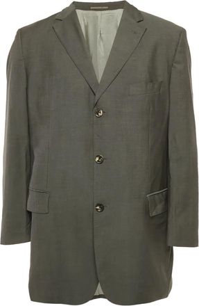 BOSS Wollen blazer met enkele rij knopen - Grijs